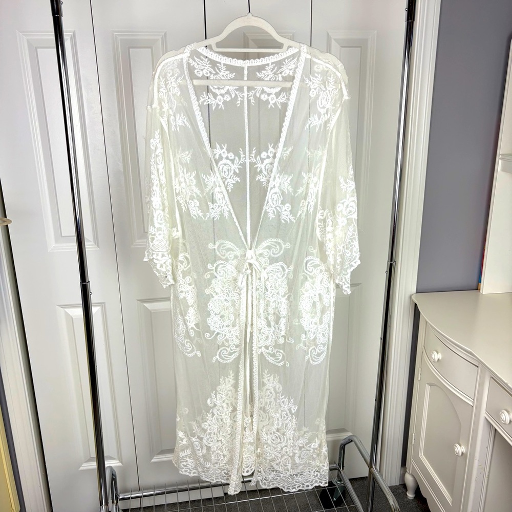 White Lace Kimono